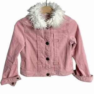 Pink Fur Collar Jacket